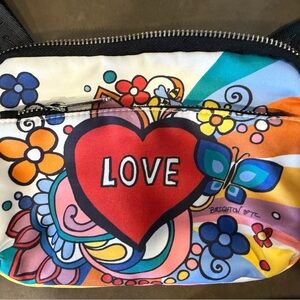 BRIGHTON Crossbody Power Of Love Belt Bag Colorful Hearts